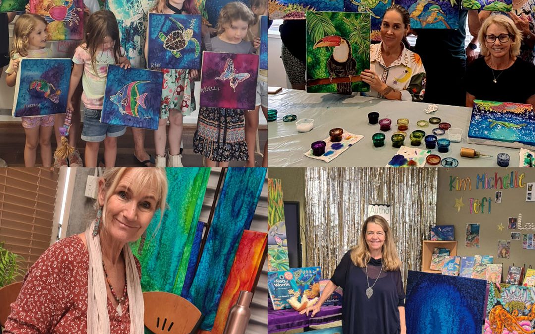 Silk Painting Workshops and School Visits